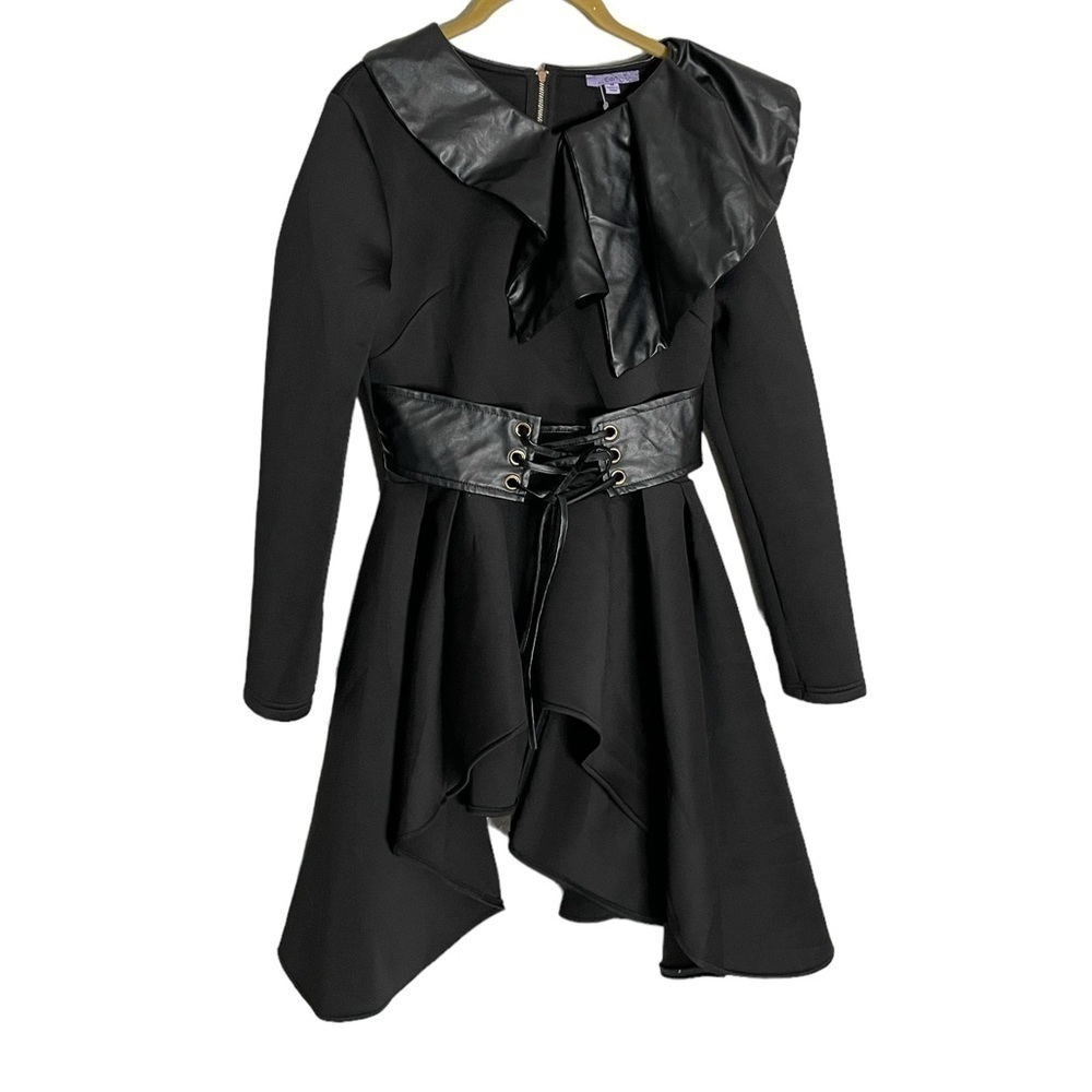 Eien Black Tunic Corset Gothic Costume Medium Lagenlook Cosplay